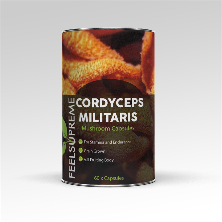 Feel Supreme Cordyceps Militaris Mushroom Capsules 60