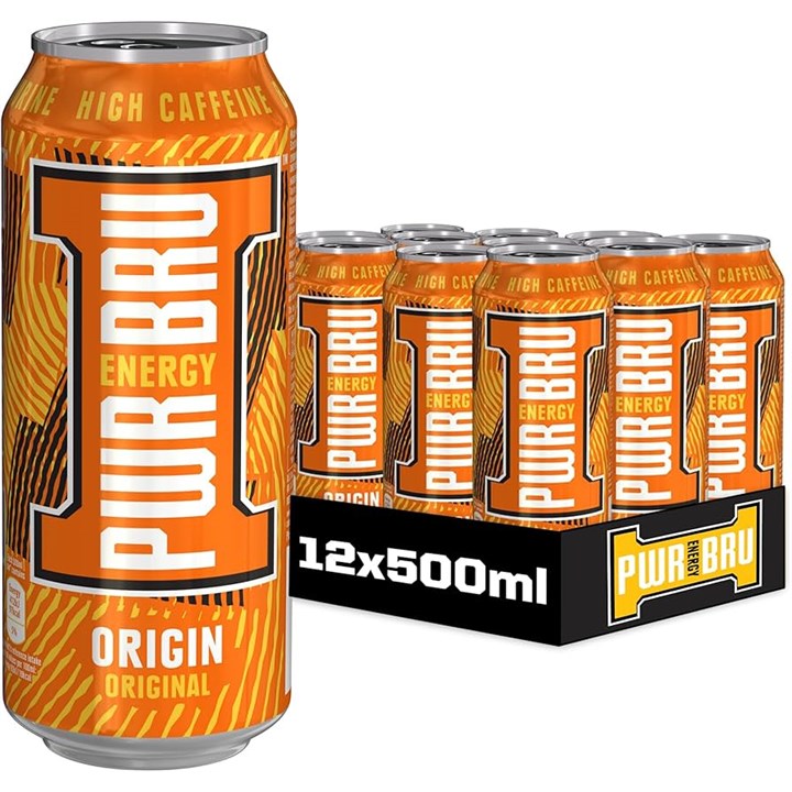 Irn-Bru Pwr-Bru Original 12x500ml Orange