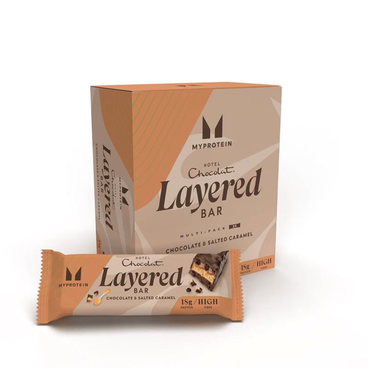 MyProtein x Hotel Chocolat Layered Protein Bar 6x60g Salted Caramel