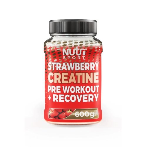 NutriSport Strawberry Creatine Powder Pre Workout + Recovery 600g Strawberry