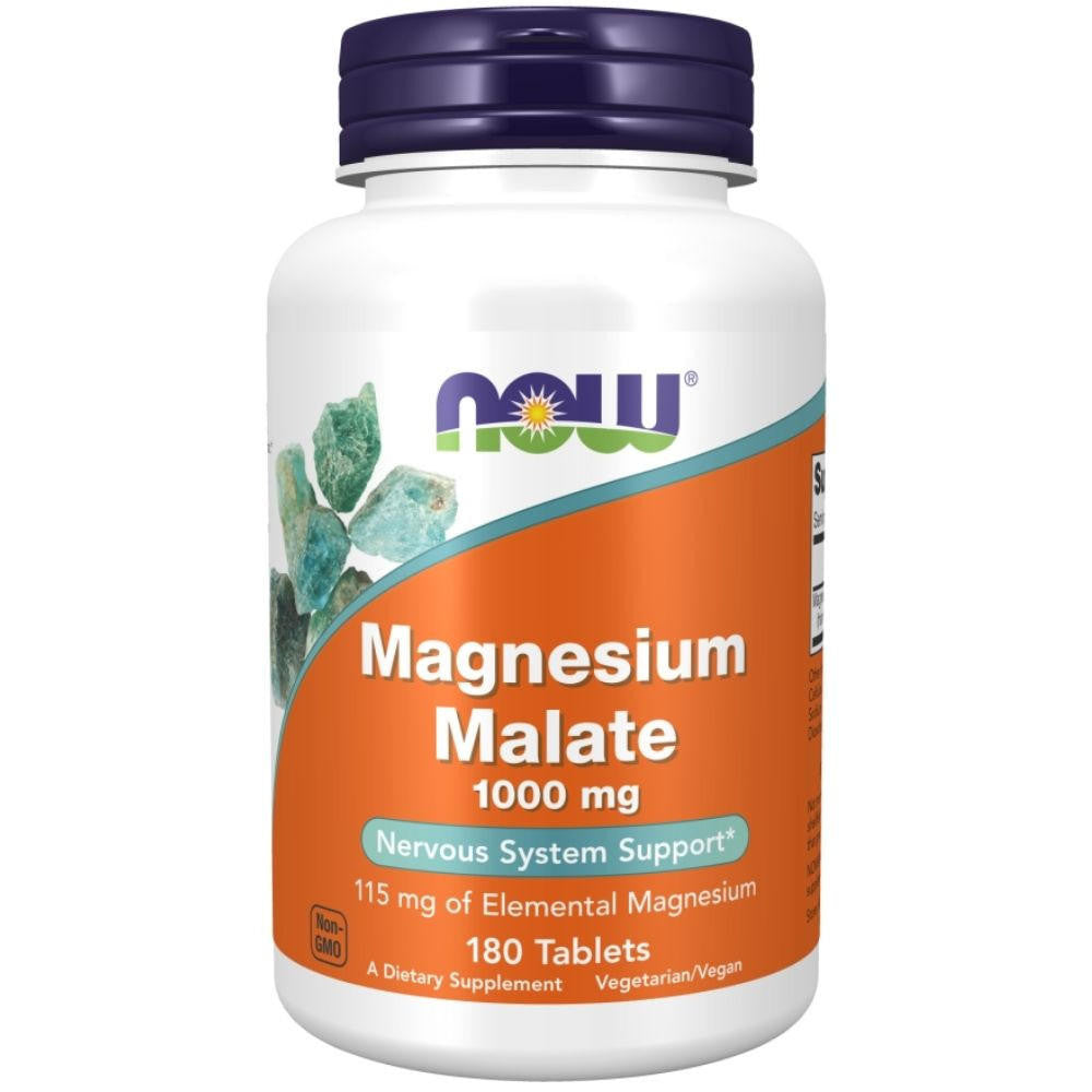 NOW Foods Magnesium Malate 1000mg 180 tabs | NE Commerce
