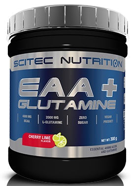 SciTec EAA + Glutamine, Cherry Lime - 300g