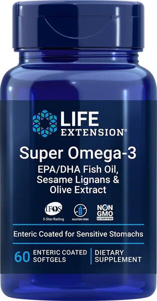 Life Extension Super Omega-3 EPA/DHA with Sesame Lignans & Olive E
