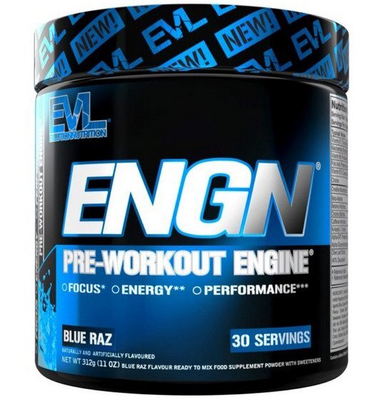 EVLution Nutrition ENGN, Blue Raz - 312g
