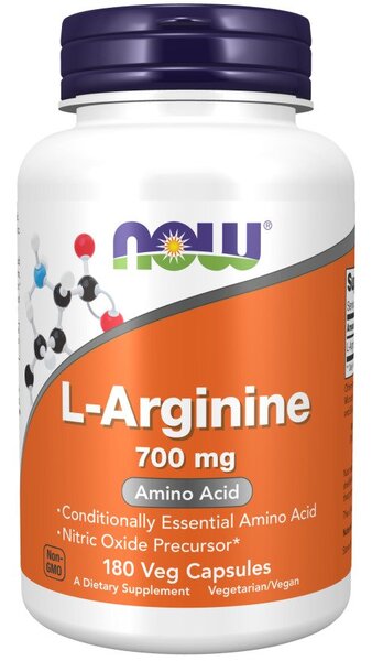 NOW Foods L-Arginine, 700mg - 180 vcaps
