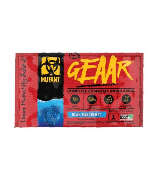 Mutant GEAAR, Blue Raspberry - 13 grams (1 serving)