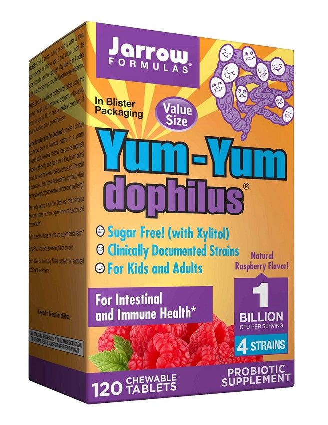 Jarrow Formulas Yum-Yum Dophilus, 1 Billion CFU (Raspberry) - 120