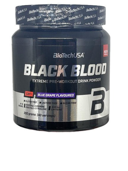 BioTechUSA Black Blood CAF+, Blue Grape - 300g