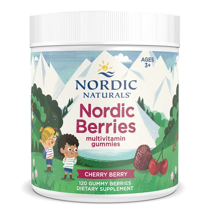 Nordic Naturals Nordic Berries Multivitamin, Cherry Berry - 120 gu