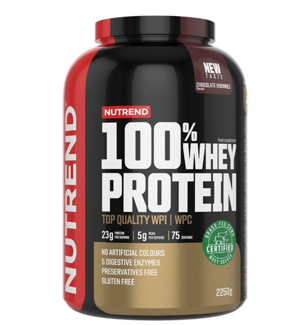 Nutrend 100% Whey Protein, Chocolate Brownies - 2250g