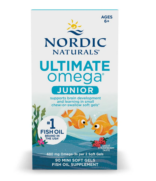 Nordic Naturals Ultimate Omega Fish Oil Junior, 680mg Strawberry