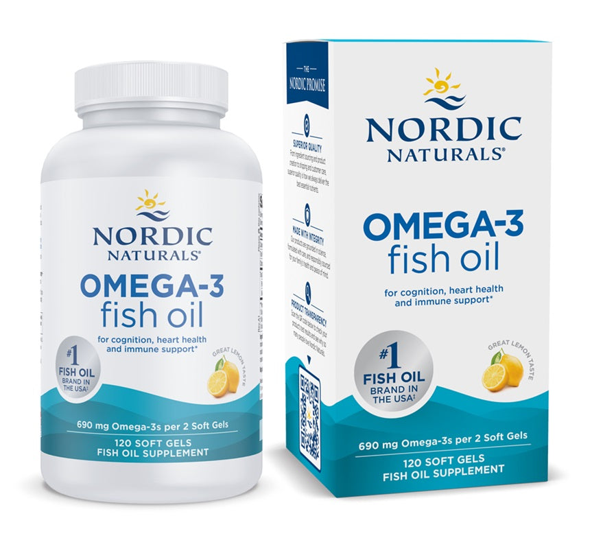 Nordic Naturals Omega-3, 690mg Lemon (EAN 768990891243) - 120 soft