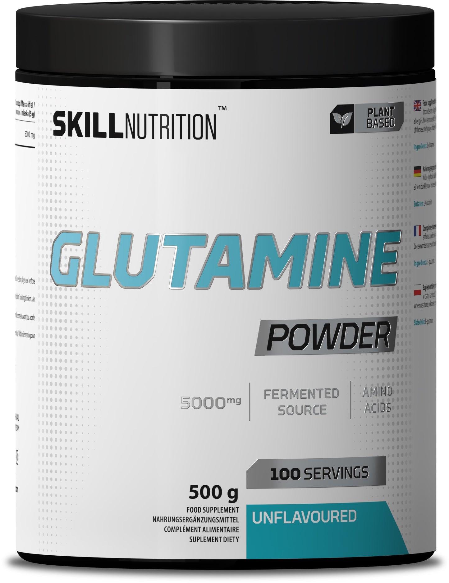 Skill Nutrition Glutamine Powder, Unflavoured - 500g