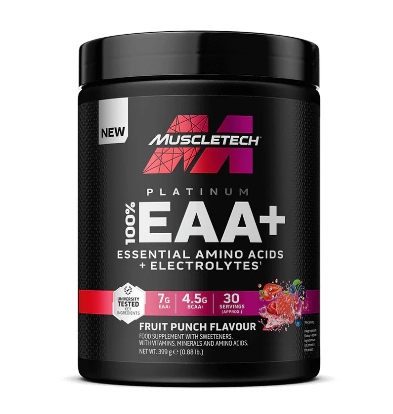 MuscleTech Platinum 100% EAA+, Fruit Punch - 399g
