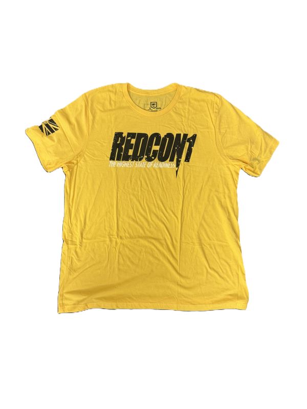 Redcon1 Black on Yellow OG T-Shirt - XX-Large