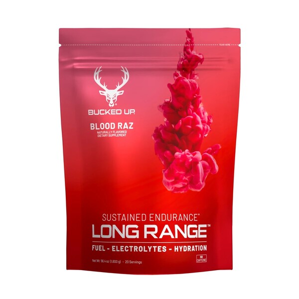 Bucked Up Long Range, Blood Raz - 1600g