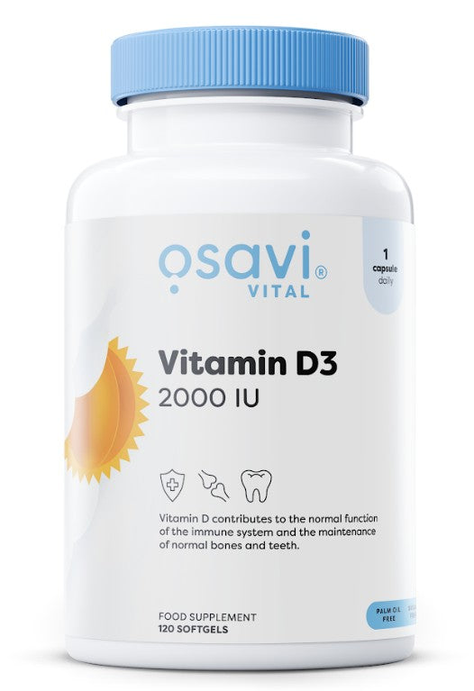 Osavi Vitamin D3, 2000IU - 120 softgels