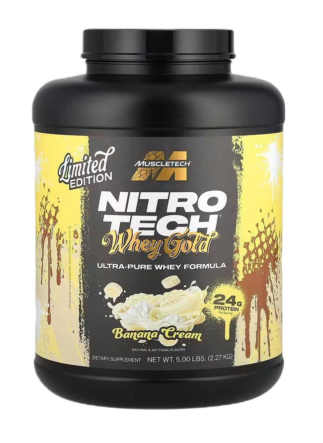 MuscleTech Nitro-Tech Whey Gold, Banana Cream - 2270g