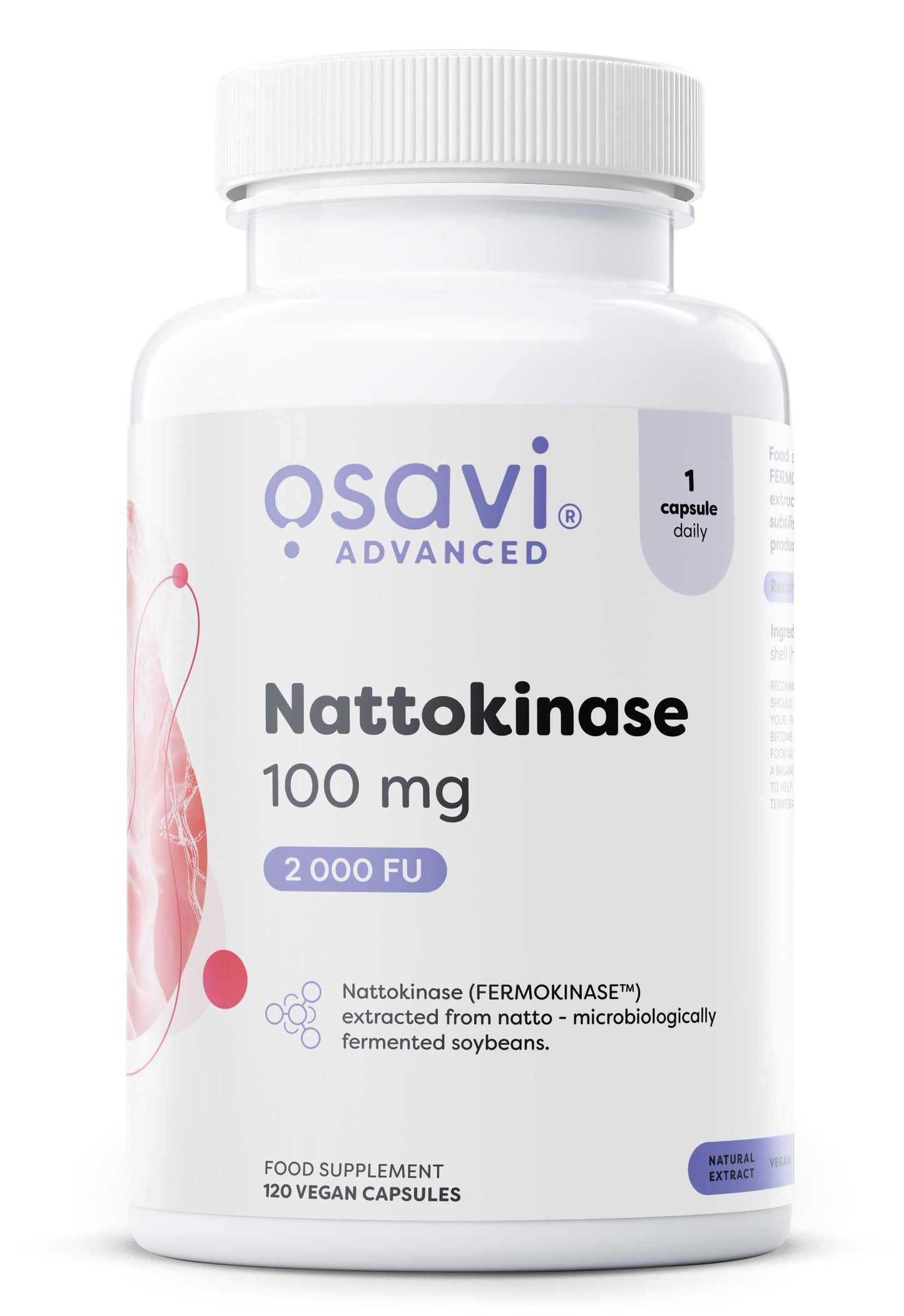 Osavi Nattokinase, 100mg - 120 vegan caps