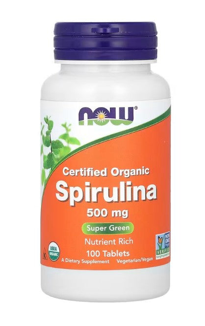 NOW Foods Spirulina, 500mg - 100 tabs