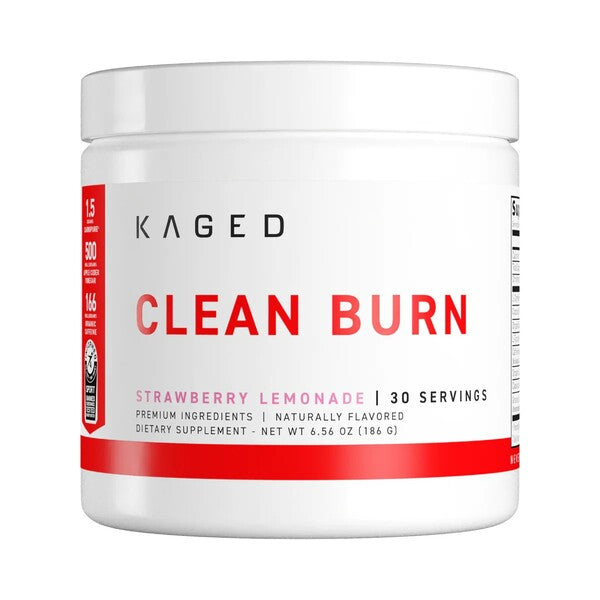 Kaged Muscle Clean Burn Powder, Strawberry Lemonade - 186g