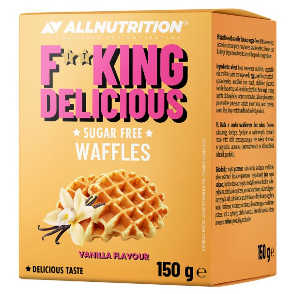 Allnutrition Fitking Delicious Waffles, Vanilla Flavour - 150g