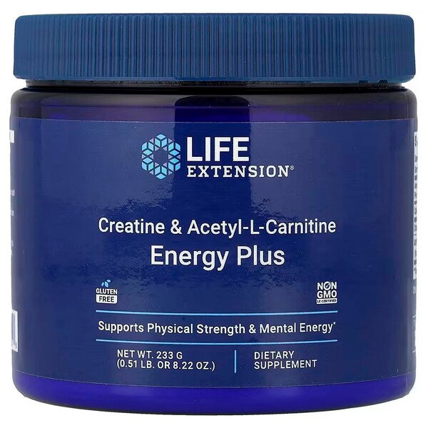 Life Extension Creatine & Acetyl-L-Carnitine Energy Plus - 233g