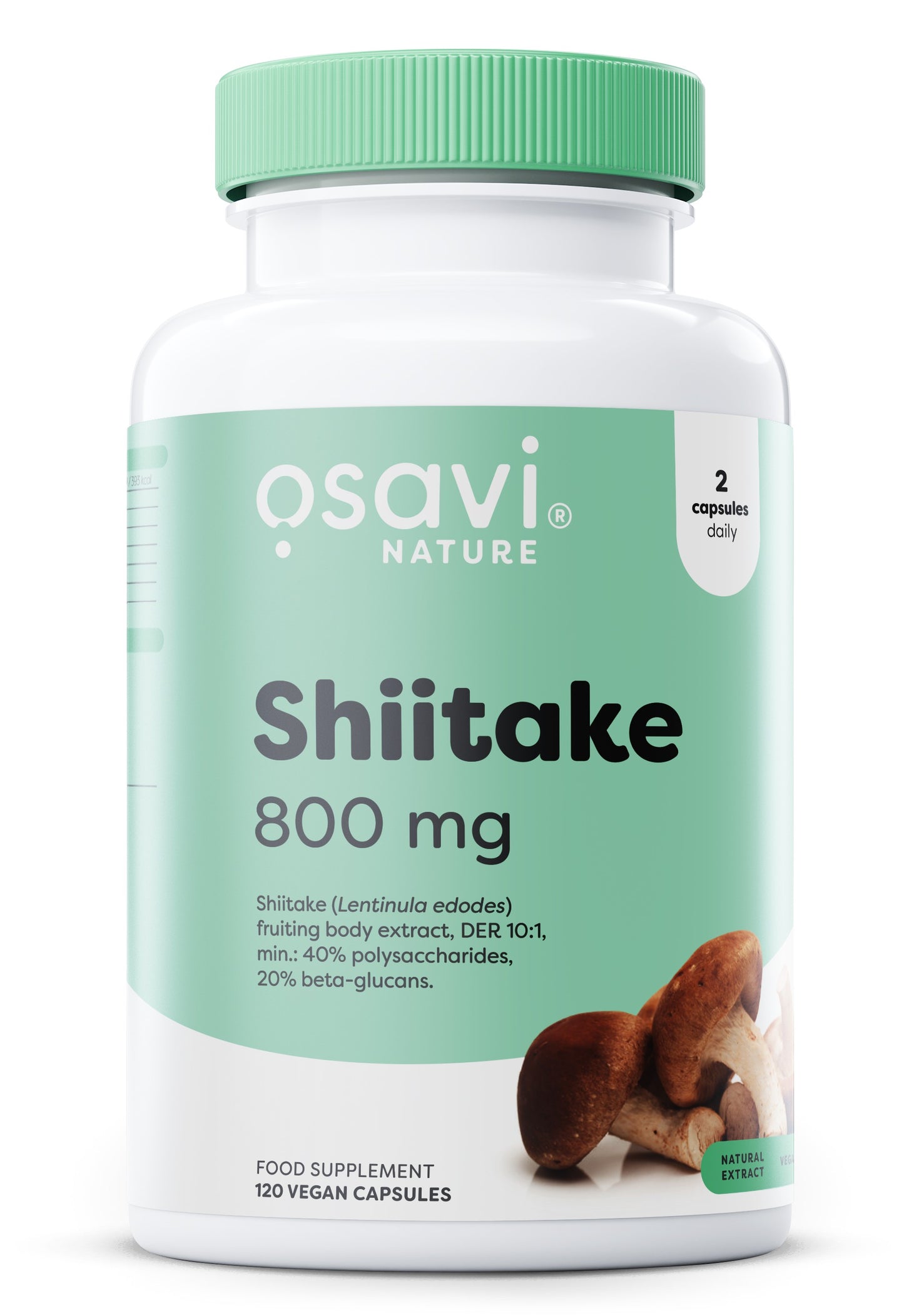 Osavi Shiitake, 800mg - 120 vegan caps