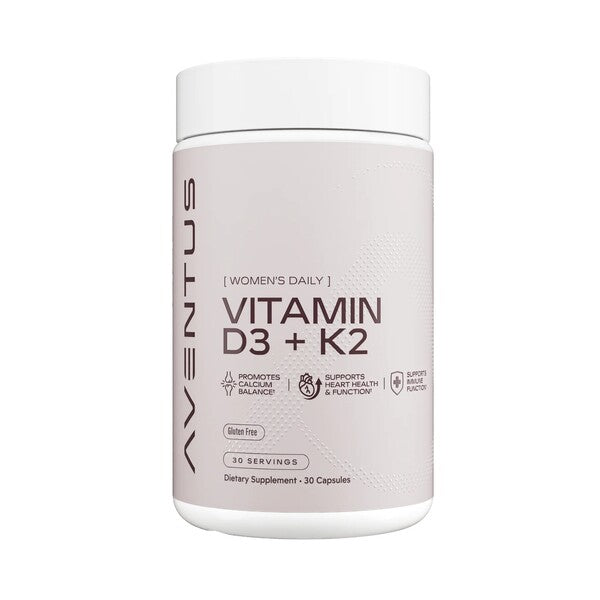 Aventus Supplements Vitamin D3 + K2 - 30 caps