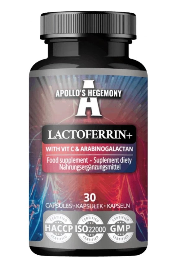 Apollo's Hegemony Lactoferrin+ with Vit C & Arabinogalactan - 30 c