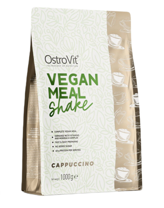 OstroVit Vegan Meal Shake, Cappuccino - 1000g