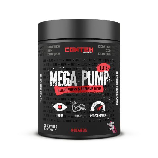 Conteh Sports Mega Pump Elite, Raspberry Twist - 390g