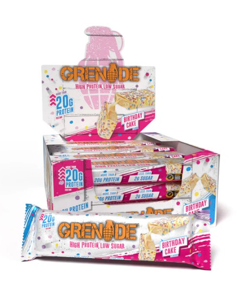 Grenade Protein Bars, Birthday Cake (EAN 5060221208055) - 12 x 60g