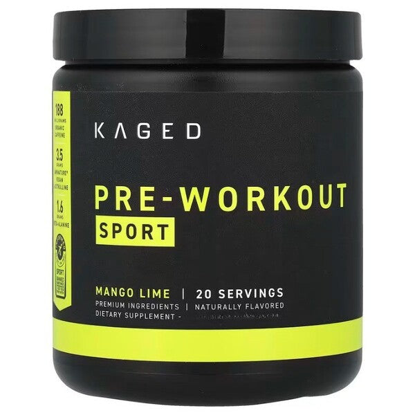Kaged Muscle Pre-Workout Sport, Mango Lime - 259g