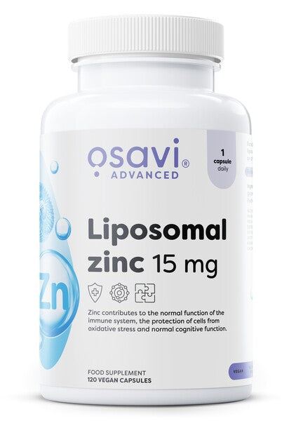 Osavi Liposomal Zinc, 15mg - 120 vegan caps