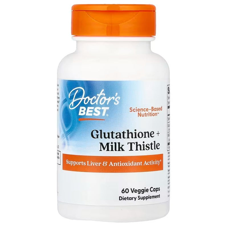 Doctor's Best Glutathione + Milk Thistle - 60 vcaps