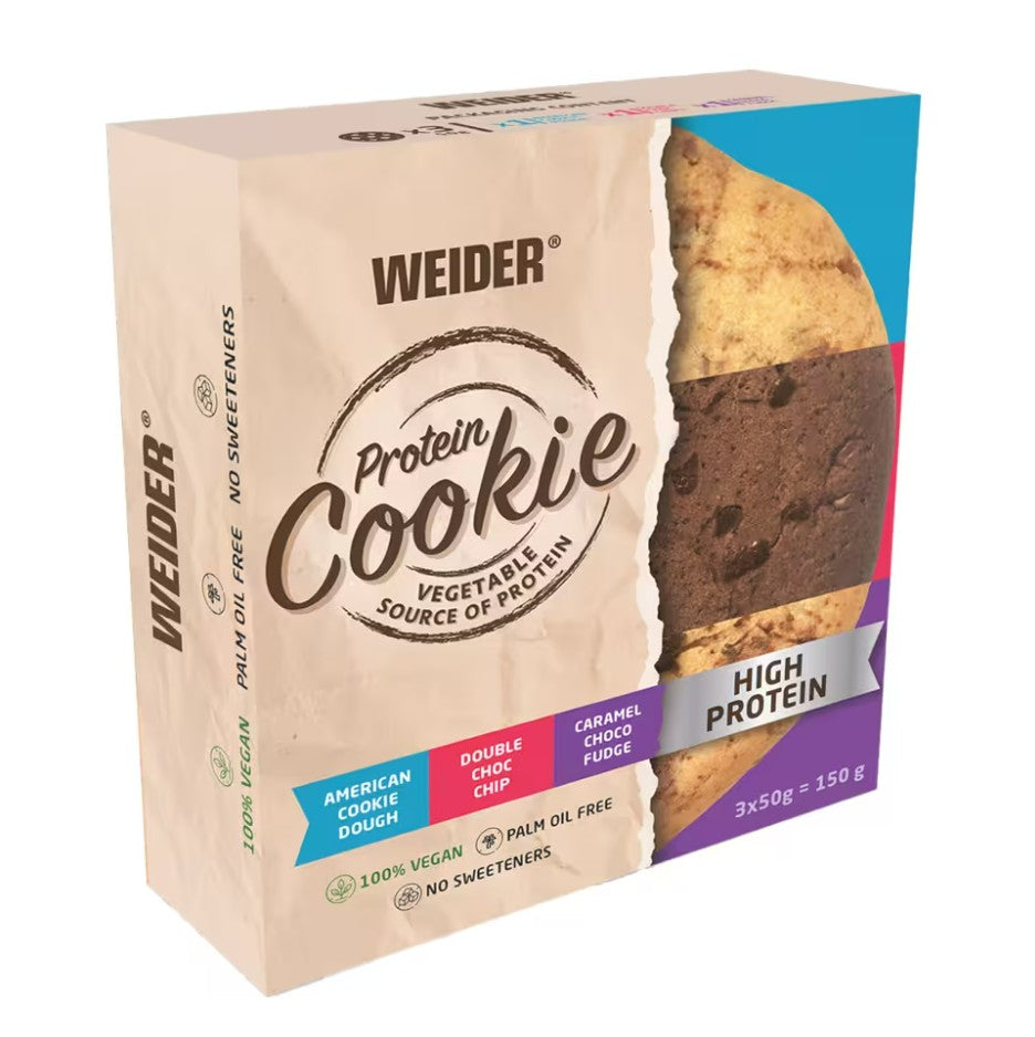 Weider Protein Cookie, Mix - 3 x 50g