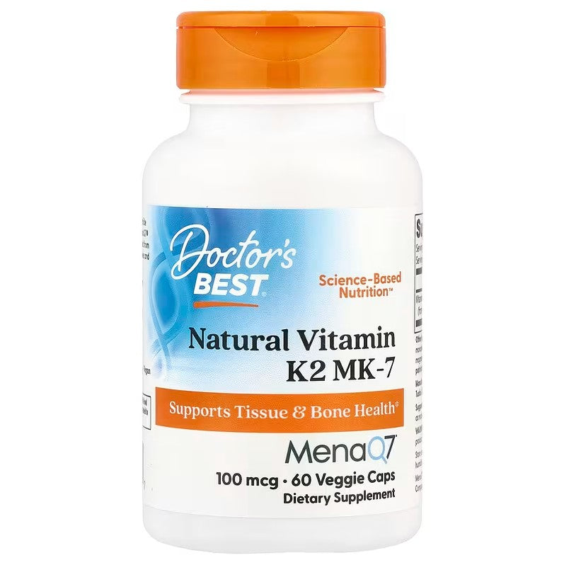 Doctor's Best Natural Vitamin K2 MK7 with MenaQ7, 100mcg - 60 vcap
