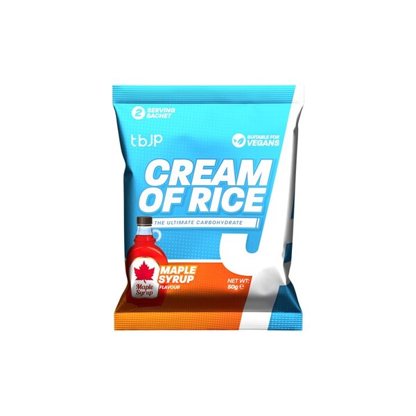 Trained by JP Cream of Rice, Maple Syrup - 50g (2 servings)