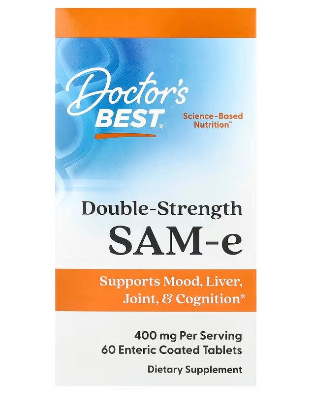Doctor's Best SAM-e, 400mg Double-Strength - 60 tablets