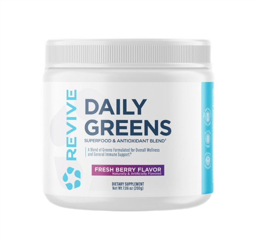 Revive Daily Greens Powder, Fresh Berry (EAN 850030689115) - 200g