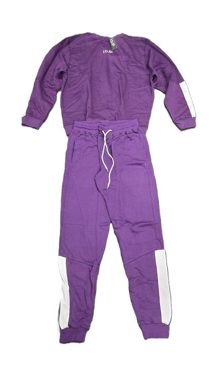 Trained by JP TBJP Sweatshirt + Pants, Purple - X-Large