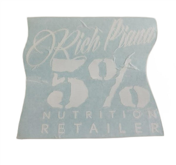 5% Nutrition 5% Nutrition Window Cling, Blue & White