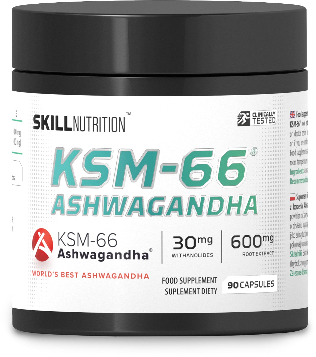 Skill Nutrition KSM-66 Ashwagandha - 90 vegan caps