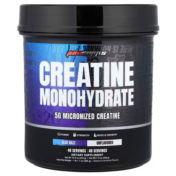 ProSupps Creatine Monohydrate Dual Tube, Blue Razz & Unflavored