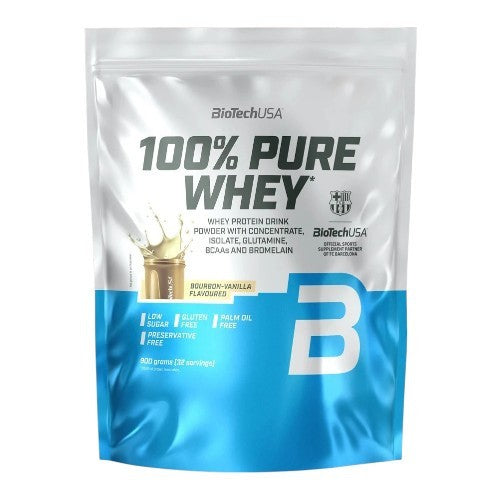 BioTechUSA 100% Pure Whey, Bourbon Vanilla - 900 grams