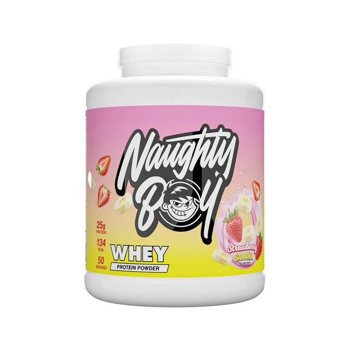 Naughty Boy Whey Protein - Limited Edition, Strawberry Banana - 17