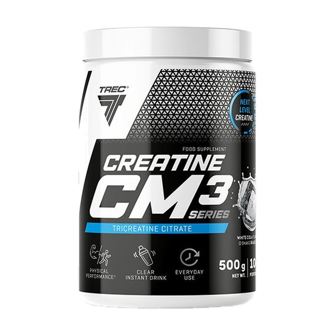 Trec Nutrition Creatine CM3 Series Tricreatine Citrate, White Cola - 500 grams