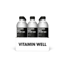 Vitamin Well Sport 001 (Isotonic), Lemon Lime - 12x500ml