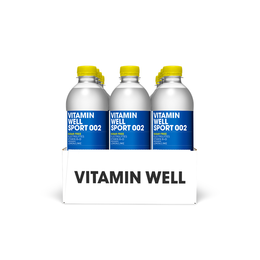 Vitamin Well Sport 002 (Sugar Free), Lemon Lime - 12x500ml